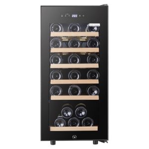 WIJNKLIMAATKAST YH-32 - 1 ZONE - 32 FLESSEN - 87 LITER - GLAZEN DEUR